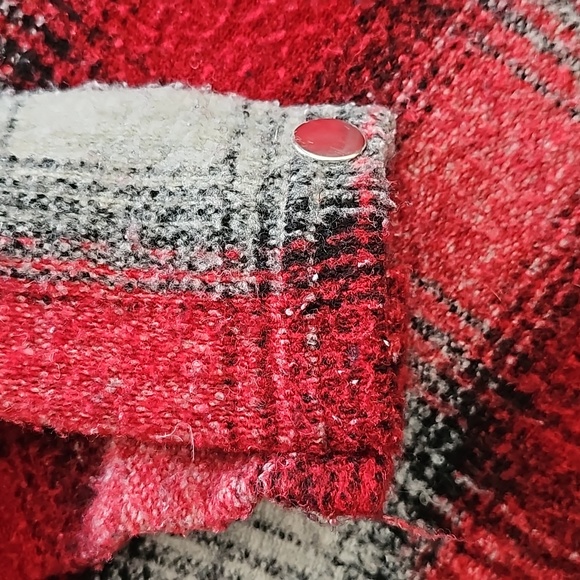 Zara Top Red Plaid Sweater Size Small - Picture 4 of 10